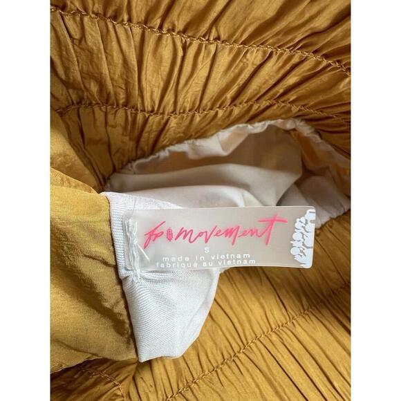 Free People Movement Women’s S Gold The Way Home Shorts Brief Liner  Gym - Picture 5 of 9